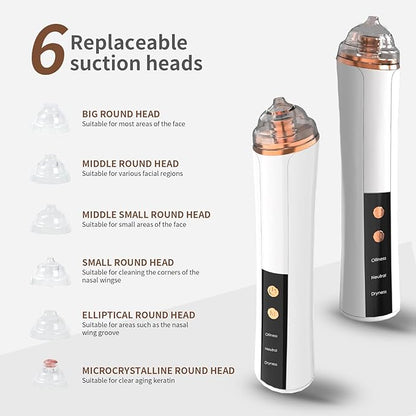 Blackhead Remover Pore Vacuum Kit  USB Rechargeable