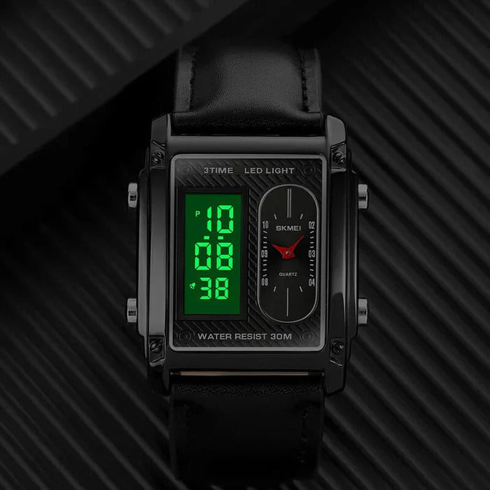 Casual Three Time Digital Analog Luxury Watch