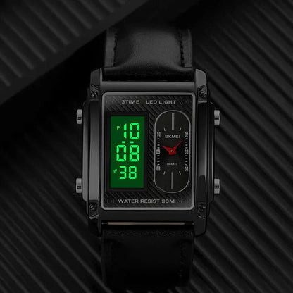 Casual Three Time Digital Analog Luxury Watch