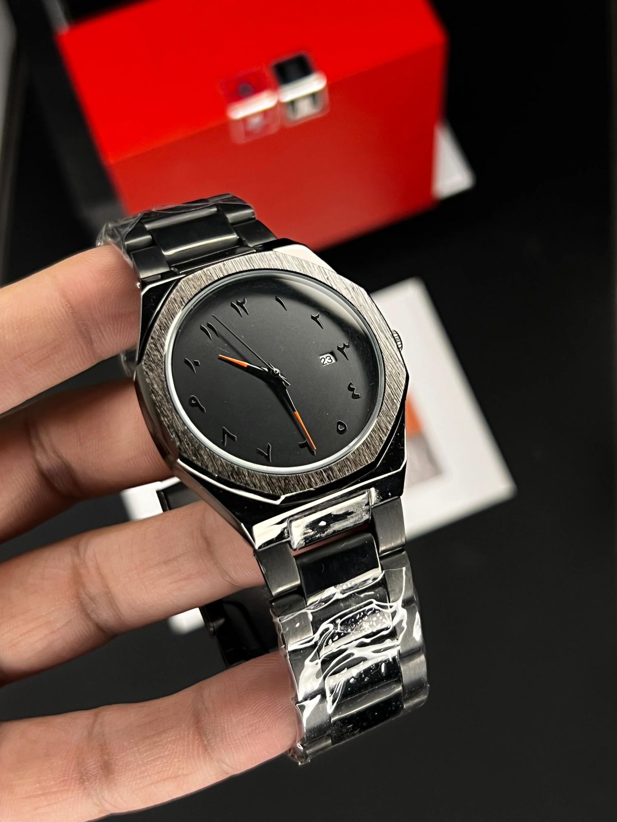 Octagon design in Arabic Numerals with Date Limited Edition & Prominent Needles