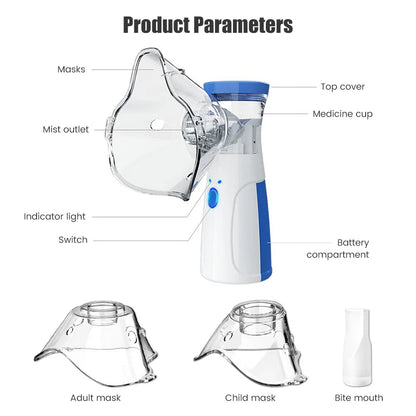 Portable Mini Nebulizer for Kids & Adults