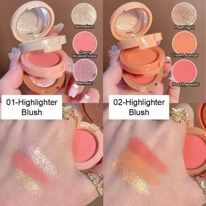 Blusher And Highlighter kit-