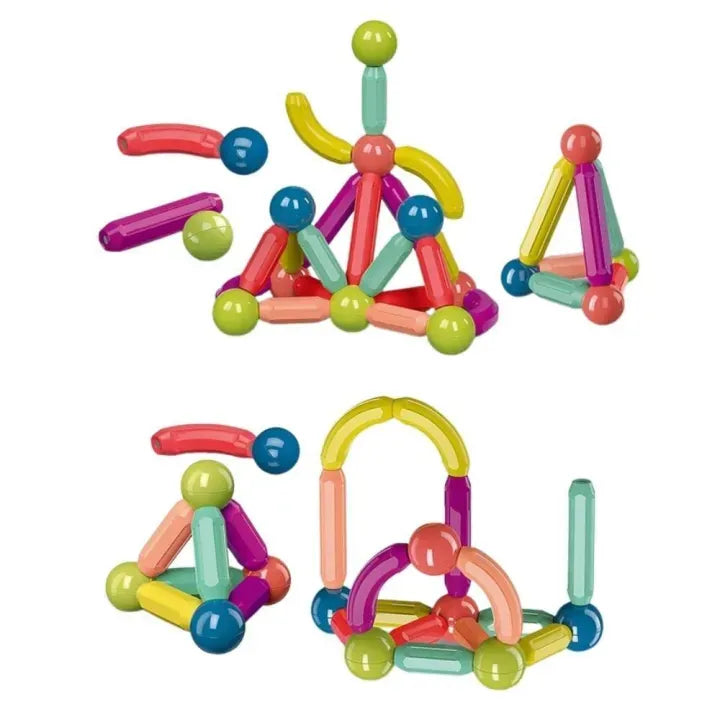 64 Pes Magnetic Blocks Set Toy