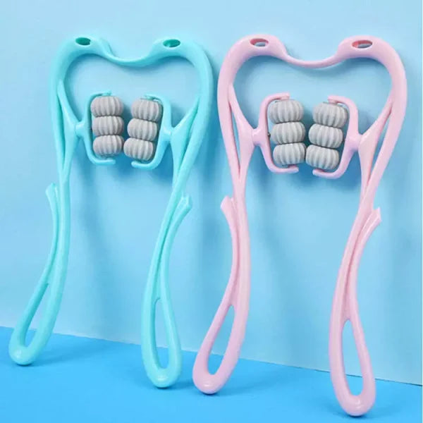 6 Wheel Pressure Point Manual Neck Massager