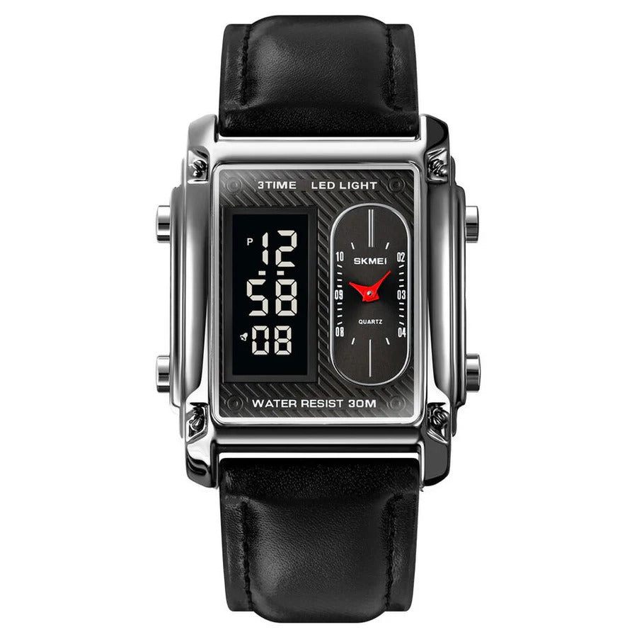 Casual Three Time Digital Analog Luxury Watch